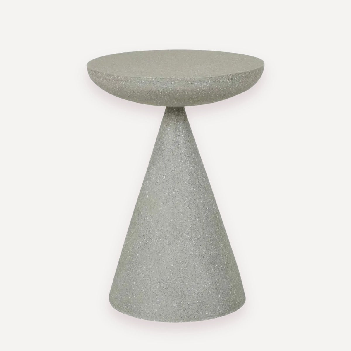 GlobeWest Livorno Luna Side Table - Sage Speckle