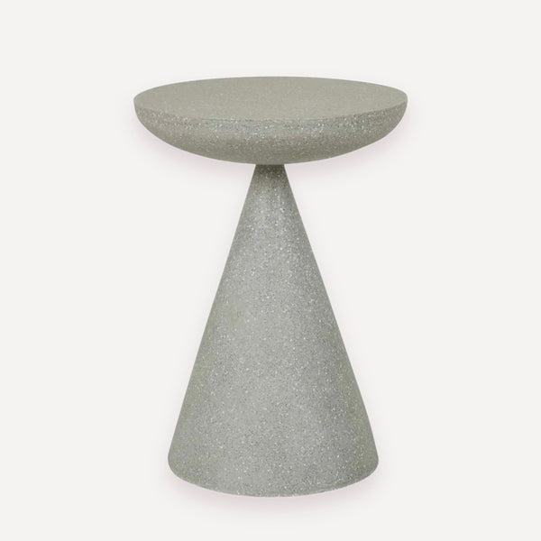 GlobeWest Livorno Luna Side Table - Sage Speckle