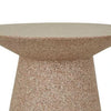 Globe West Side Tables Globe West Livorno Round Side Table (Indoor/Outdoor), Terracotta Speckle