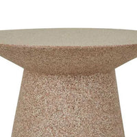 Globe West Side Tables Globe West Livorno Round Side Table (Indoor/Outdoor), Terracotta Speckle
