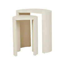 Globe West Side Tables GlobeWest Oberon Curve Set of 2 Side Table - Shell