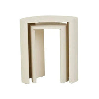 Globe West Side Tables GlobeWest Oberon Curve Set of 2 Side Table - Shell