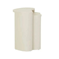 Globe West Side Tables GlobeWest Oberon Curve Set of 2 Side Table - Shell