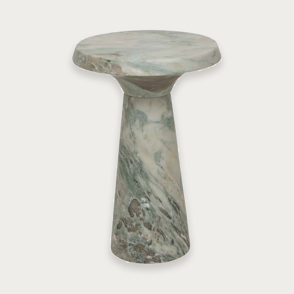 GlobeWest Rufus Contour Side Table - Onyx Marble