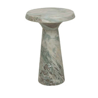 GlobeWest Rufus Contour Side Table - Onyx Marble
