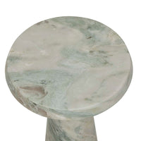 GlobeWest Rufus Contour Side Table - Onyx Marble