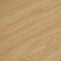 Globe West Seb Pedestal Side Table in natural oak with narrow oval top and cantilever base