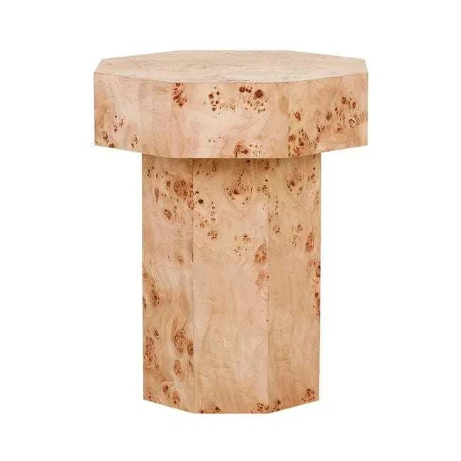 Globe West Side Tables Globe West Trove Burl Side Table - Light Burl