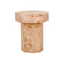 Globe West Side Tables Globe West Trove Burl Side Table - Light Burl