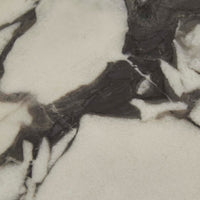 GlobeWest Amara Curve Side Table - Matt Ocean Marble