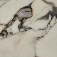 GlobeWest Amara Curve Side Table - Matt Ocean Marble