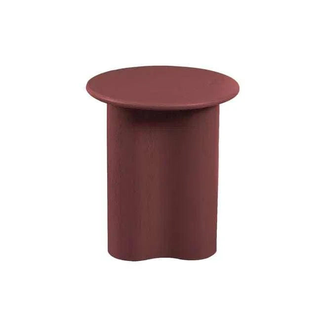 Globe West Side Tables Globe West Artie Wave Side Table, Merlot