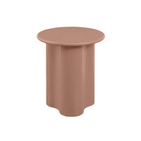 GlobeWest Artie Wave Side Table - Washed Terracotta