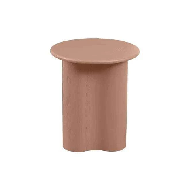 Globe West Side Tables Globe West Artie Wave Side Table, Washed Terracotta