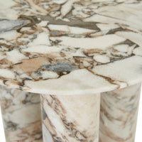 GlobeWest Atlas Orbit Side Table - Natural Ocean Marble
