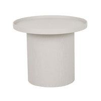 GlobeWest Classique Pedestal Side Table - Oyster Ash