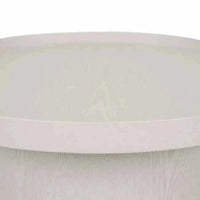 Globe West Side Table Globe West Classique Pedestal Side Table, Oyster Ash