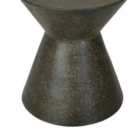 Globe West Side Tables GlobeWest Granada Hourglass Side Table - Black Fleck