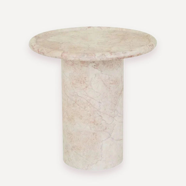GlobeWest Pippa Side Table, Cream Rose | Norsu Interiors