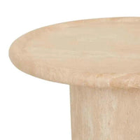 Globe West Side Tables Globe West Pippa Side Table - Natural Travertine