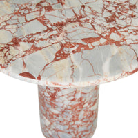 GlobeWest Puddle Side Table - Russet Dapple Marble