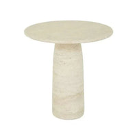 Globe West Side Tables GlobeWest Puddle Side Table - Natural Travertine