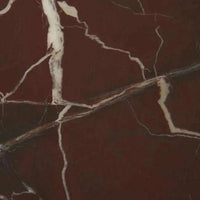 Globe West Side Tables GlobeWest Ray Marble Side Table - Matt Rouge Marble - Smoked Ash