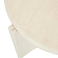 Globe West Side Tables GlobeWest Ray Marble Side Table - Natural Travertine - Shell