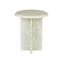 GlobeWest Rufus Fleur Side Table - Green Onyx