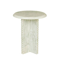GlobeWest Rufus Fleur Side Table - Green Onyx