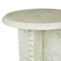 GlobeWest Rufus Fleur Side Table - Green Onyx