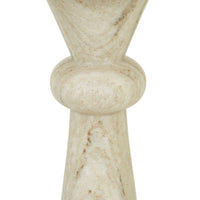 GlobeWest Rufus Indra Side Table - Oat Marble