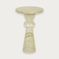 GlobeWest Rufus Indra Side Table - Pistachio Marble