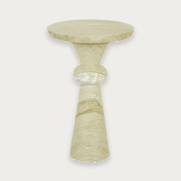 GlobeWest Rufus Indra Side Table - Pistachio Marble