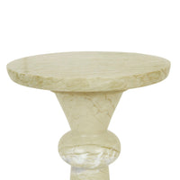 GlobeWest Rufus Indra Side Table - Pistachio Marble