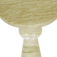 GlobeWest Rufus Indra Side Table - Pistachio Marble