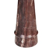 GlobeWest Rufus Jewel Side Table - Carmine Marble