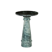 GlobeWest Rufus Jewel Side Table - Spider Green Marble