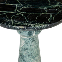 GlobeWest Rufus Jewel Side Table - Spider Green Marble