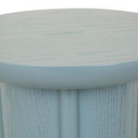 Saskia side table ribbed base detail