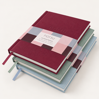 norsu Studio Linen Bound Lined Notebook – Burgundy