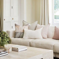 Eadie Lifestyle Luca Linen Cushion - Soft Lilac