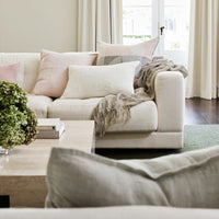 Eadie Lifestyle Luca Linen Cushion - Soft Lilac