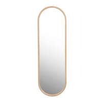 GlobeWest Brody Oval Mirror - New Oak