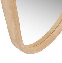 GlobeWest Brody Oval Mirror, New Oak - detail