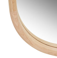 GlobeWest Brody Oval Mirror, New Oak - detail