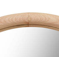 GlobeWest Brody Oval Mirror, New Oak - detail