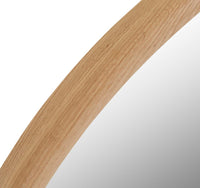 GlobeWest Brody Round Mirror, New Oak - detail