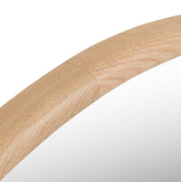 GlobeWest Brody Round Mirror, New Oak - detail