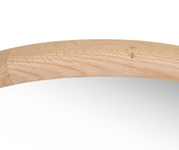 GlobeWest Brody Round Mirror, New Oak - detail